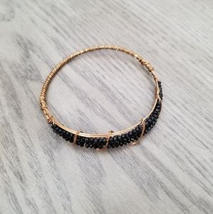 14k gold plated wire wrapped bracelet